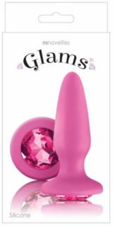 Glams - Pink Gem - Anál plug, Szilikon Anál tágító, anál ékszer