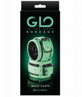 GLO Bondage - Wrist Cuff - Green - Csukló bilincs