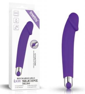 IJOY Silicone Dildo Purple - Szilikon vibrátor, G-pont vibrátor 16,5 cm