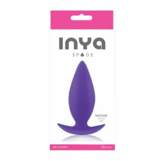 INYA - Spades - Medium - - Anál plug, Szilikon Anál tágító 10,2 cm LILA