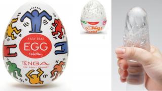 KEITH HARING EGG Dance - Tenga Tojás, Férfi maszturbátor