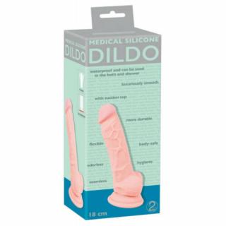 Medical Silicone Dildo 1 - Élethű szilikon dildó 18 cm