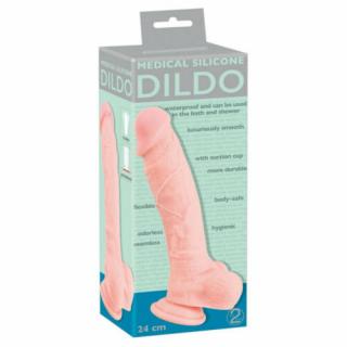 Medical Silicone Dildo 4 - Élrzhű szilikon dildó 24 cm