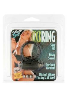 Mini Vibrating Cockring Black - Vibrációs péniszgyűrű, erekciógyűrű