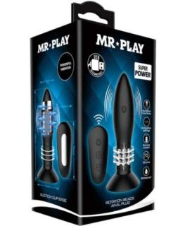 Mr. Play Rotation Beads Anal Plug - Anál plug, Anál tágító, Akkus, vibrátoros, FORGÓ mozgást végez