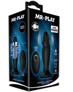 Mr. Play Super Power Anal Plug I - Anál vibrátor, anál plug, anál tágító, vibrátoros, akkus, távirányítós