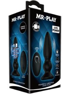 Mr. Play Super Power Anal Plug II - Anál plug, Anál tágító, Akkus, vibrátoros