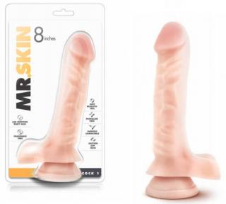 Mr. Skin Cock 8" - Élethű herés dildó 20,5 cm