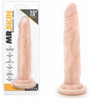Mr. Skin Realistic Cock Basic 7.5" - Élethű herés dildó 17,5 cm