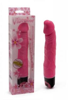 Multi Speed Vibrator Pink - 24 cm élethű vibrátor