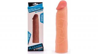 Pleasure X-Tender Penis Sleeve 1 - Pénisz hosszabbító, + 2,5 cm - AKCIÓS