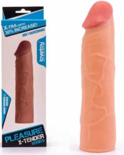 Pleasure X-Tender Penis Sleeve 1 - Pénisz hosszabbító, + 2,5 cm