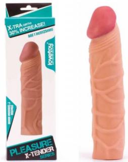 Pleasure X-Tender Penis Sleeve 2 - Pénisz hosszabbító, + 2,5 cm