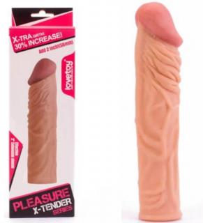 Pleasure X-Tender Penis Sleeve 3 - Pénisz hosszabbító, +5 cm