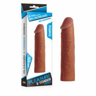 Pleasure X-Tender Penis Sleeve - Pénisz hosszabbító, + 2,5 cm