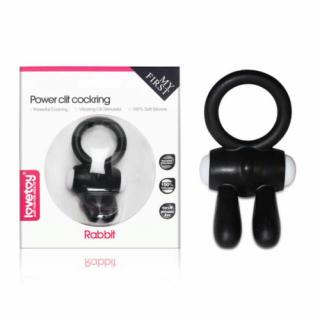 Power Clit Cockring - Vibrációs péniszgyűrű, erekciógyűrű, csiklóizgatós