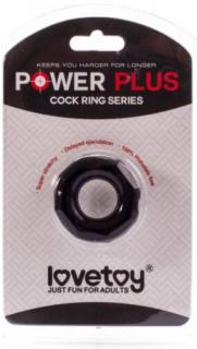 Power Plus Cockring 4 - Péniszgyűrű, erekciógyűrű Fekete