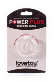 Power Plus Cockring 8 - Péniszgyűrű, erekciógyűrű  Áttetsző
