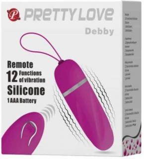 Pretty Love Debby - Szilikon vibrátor, tojás vibrátor, bullet vibrátor