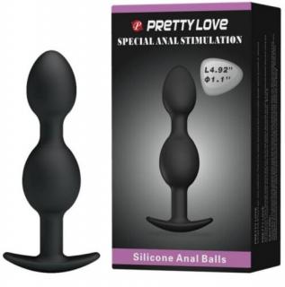 Pretty Love Heavy Balls Silicone Butt Plug  Anál plug, Szilikon Anál tágító, anál izgató 14 cm