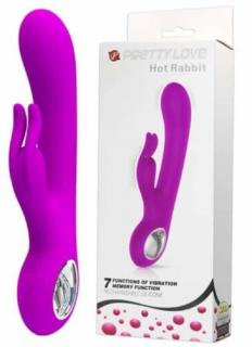 Pretty Love Hot Rabbit - AKKUS szilikon vibrátor (30 funkciós) 20 cm