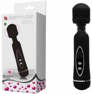 Pretty Love Magical Massager - Szilikon Masszírozó vibrátor fekete