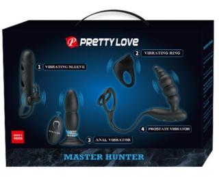 Pretty Love Master Hunter - Anál vibrátor, anál plug, prosztata vibrátor Luxus szett
