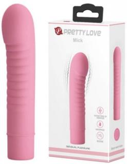 Pretty Love Mick Baby Pink - klasszikus szilikon vibrátor, Gpont vibrátor