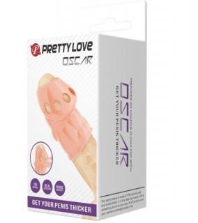 Pretty Love Penis Sleeve Oscar Flesh - Pénisz vastagító