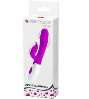 Pretty Love Peter Purple - Szilikon klitoriszkaros vibrátor
