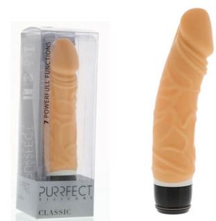 PURRFECT SILICONE CLASSIC - Élethű szilikon vibrátor 20 cm