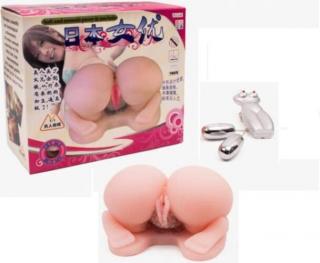 Pussy  Ass Vibrating Eggs - Élethű vagina, és popsi, maszturbátor, műpunci