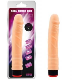 Real Touch 9 inch Vibe Cock Flesh - 22,8 cm élethű vibrátor