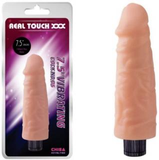 Real Touch XXX 7.5" Vibrating Cock No.06 - 18 cm élethű vibrátor