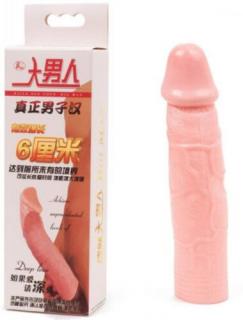 Realistic Penis Sleeve Flesh - Péniszhosszabbító, péniszköpeny