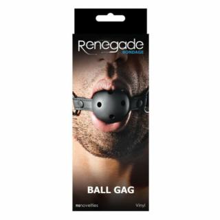 Renegade Bondage Ball Gag Black - Szájpecek