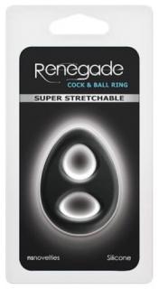 Renegade Romeo Soft Ring - Szilikon Péniszgyűrű, erekciógyűrű FEKETE