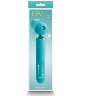 Revel - Fae - Teal - Akkumulátoros, toló funkciós és légpulzálós vibrátor
