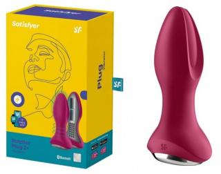 SATISFYER ROTATOR PLUG 2 - AKKUS, FORGÓ GYÖNGYÖS ANÁL VIBRÁTOR (FÚZIA)