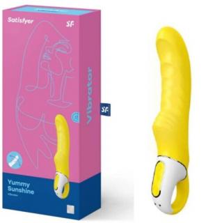 Satisfyer Vibes Yummy Sunshine - szilikon G-pont vibrátor 18 cm