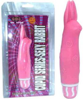 Shaki Rabbit vibrator - Vízálló Szilikon Vibrátor nyuszi formájú 20 cm Pink - AKCIÓ 50%