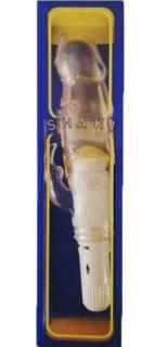 Shaki Vibrator - Csiklóizgatós élethű vibrátor 17 cm Áttetsző