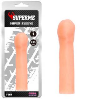 Super Sleeve - Péniszhosszabbító, péniszköpeny 17,8 cm
