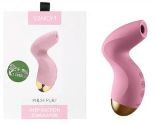 SVAKOM PULSE PURE - AKKUS, LÉGHULLÁMOS CSIKLÓIZGATÓ (PINK) - AKCIÓS