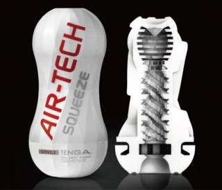 TENGA Air-Tech Squeeze Strong - szívó maszturbátor (fehér)