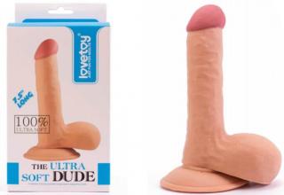 The Ultra Soft Dude 7.5 inch 3 - Extra élethű dildó, tapadókoronggal - 19,5 cm