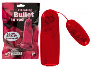 Vibrating Bullet red - Tojás vibrátor, vörös vibrátor