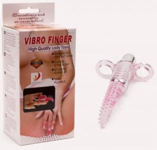 Vibro Finger Pink - Ujjazó, izgató, vibrátoros