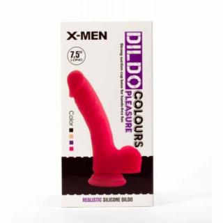 X-MEN 7.5" Dildo Colours Pleasure Flesh 3 - Élethű dildó 19 cm (TEST SZÍNŰ)