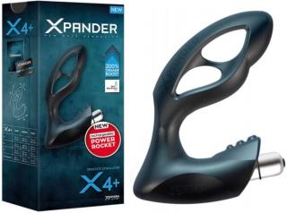 XPANDER X4 Rechargeable PowerRocket Large - Akkus anál izgató, anál vibrátor, prosztata vibrátor 11,5 cm